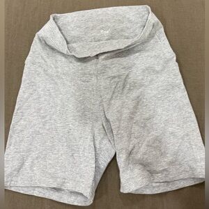 Aritzia TNA Light Gray Bike Shorts